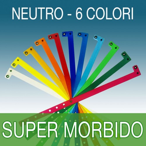 Braccialetto Vinile SUPER MORBIDO art. 2002  - Neutro
