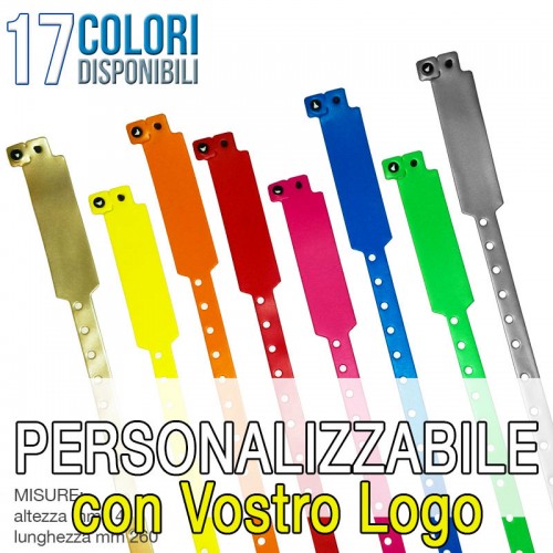 Braccialetto Vinile art. 2000 - Personalizzabile con Vostro Logo