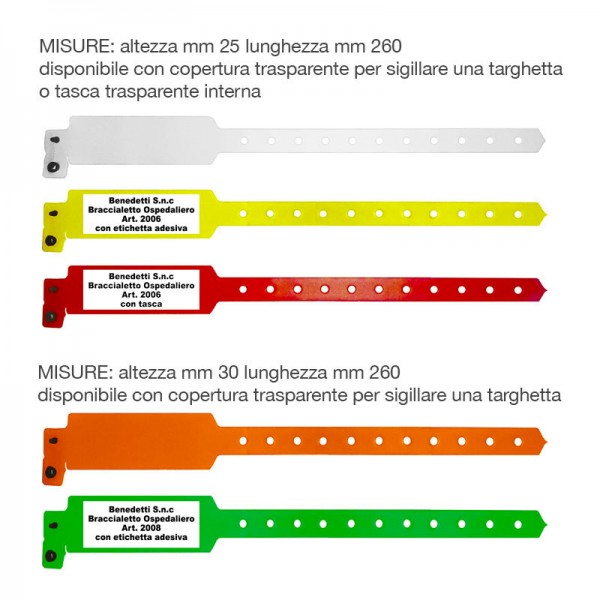 Braccialetto di Identificazione - Uso Ospedaliero